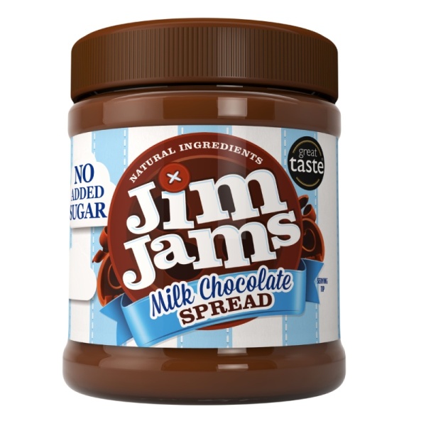 Milk Chocolate Spread No Added Sugar 350g Jim Jams